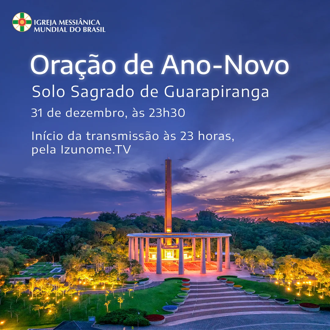 Banner de Divulgação da Oração de Ano-Novo