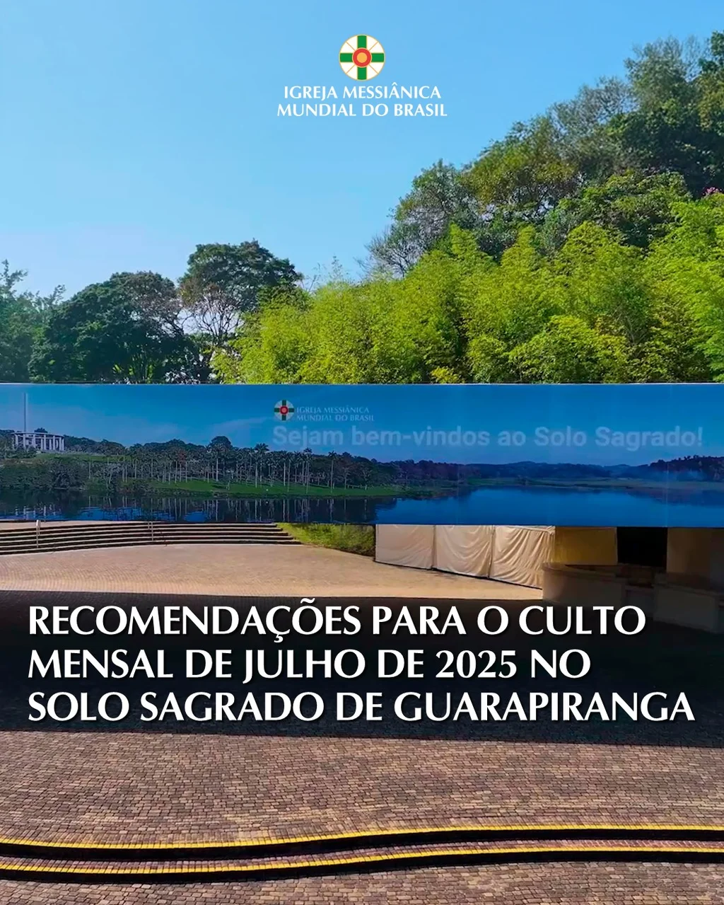 Capa do vídeo “Recomendações para você que vai ao Solo Sagrado para o Culto Mensal de Julho - 2025”