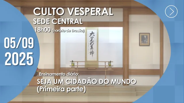 Capa do vídeo “Culto Vesperal | Sede Central - 05/09/2025”