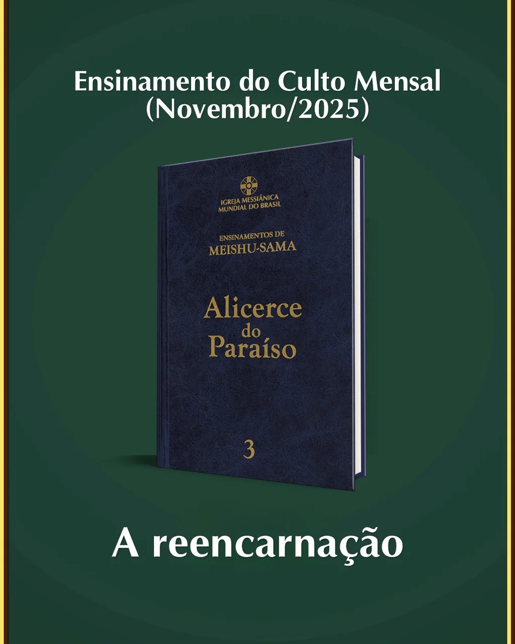 Capa do vídeo “Ensinamento "A reencarnação" - Novembro / 2025”