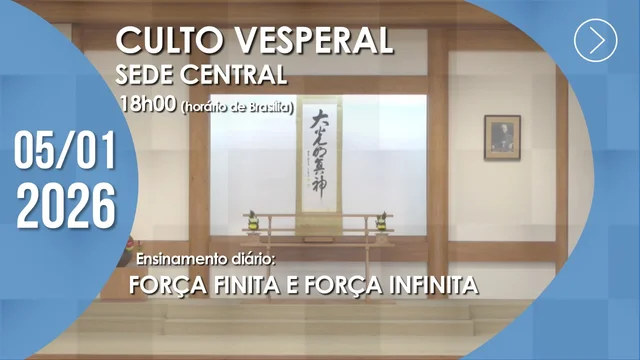 Capa do vídeo “Culto Vesperal | Sede Central - 05/01/2026”