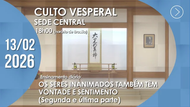 Capa do vídeo “Culto Vesperal | Sede Central - 13/02/2026”